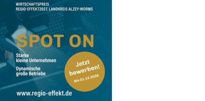 Wirtschaftspreis regio-effekt. Landkreis Alzey-Worms